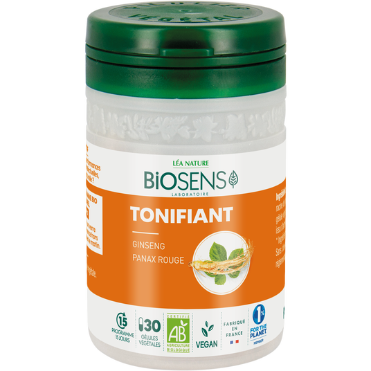 boho cosmetics Gelule vegetale Gingseng - Tonifiant Panax rouge - Biosens