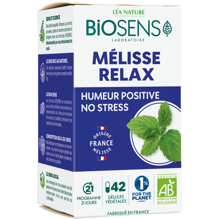 Boho Cosmetics Gélule Végétale Mélisse Relax - Biosens