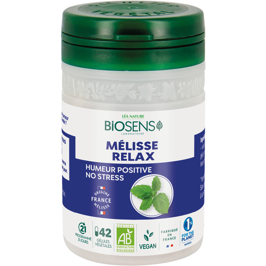 boho cosmetics Gélule végétale mélisse relax - Biosens
