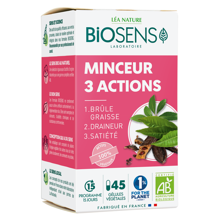 Boho Cosmetics Gélule Végétale Minceur 3 Actions - Biosens