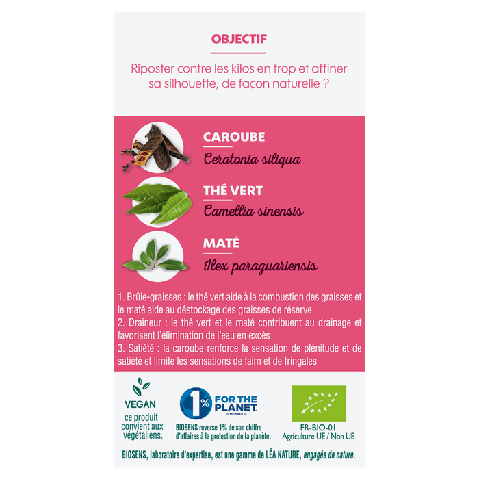 Boho Cosmetics Gélule Végétale Minceur 3 Actions - Biosens