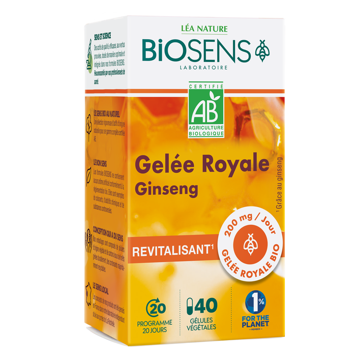 Boho Cosmetics Gelule Vegetale Revitalisant Gingseng - Gelee Royale - Biosens