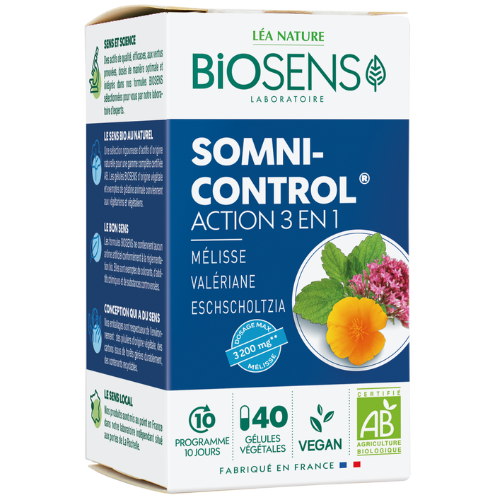Boho Cosmetics Gélule Végétale Somni Control® - Action 3 En 1 - Biosens