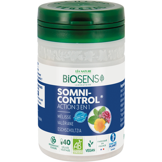 boho cosmetics Gélule végétale Somni Control® - Action 3 en 1 - Biosens