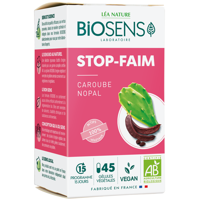 Boho Cosmetics Gélule Végétale Stop Faim - Caroube Nopal - Biosens