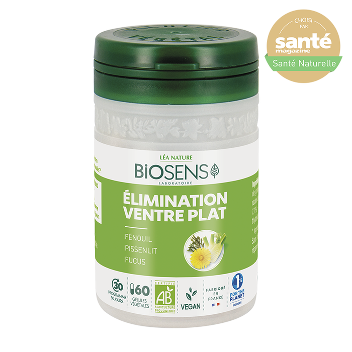 Boho Cosmetics Gélule Végétale Ventre Plat Elimination - Fenouil Fucus - Biosens