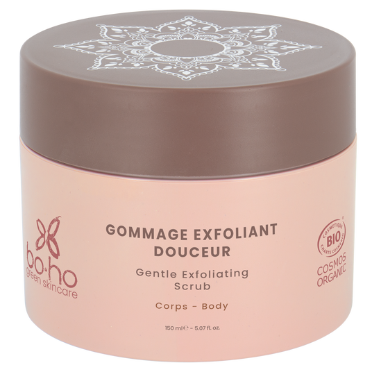 boho cosmetics Gommage exfoliant douceur bio Boho Green Skincare