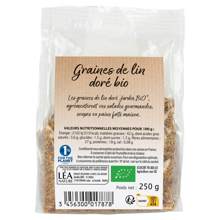 Boho Cosmetics Graines De Lin Doré - Bio - Jardin BiO étic