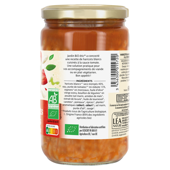 Boho Cosmetics Haricots Blancs Cuisinés à La Tomate Bio - Jardin BiO étic