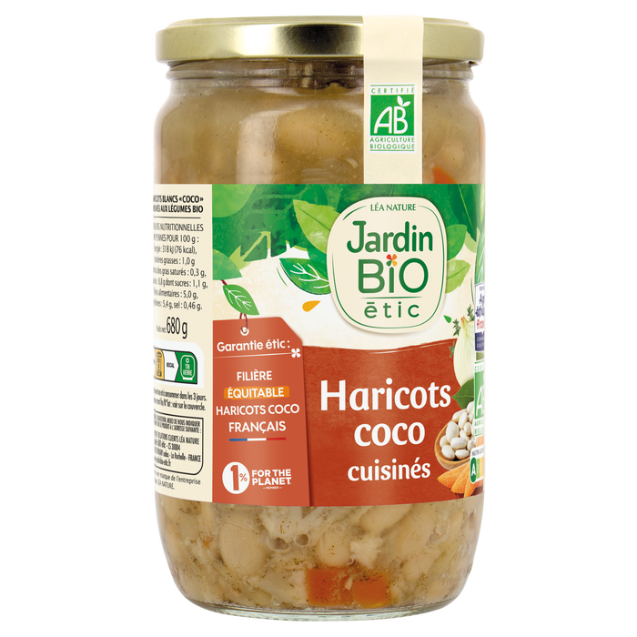 Boho Cosmetics Haricots Coco Cuisinés Bio - Jardin Bio Étic