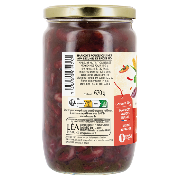 Boho Cosmetics Haricots Rouges Cuisinés Aux Légumes Et épices Bio - Jardin Bio étic