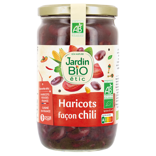 boho cosmetics Haricots rouges cuisinés aux légumes et épices Bio - Jardin Bio étic