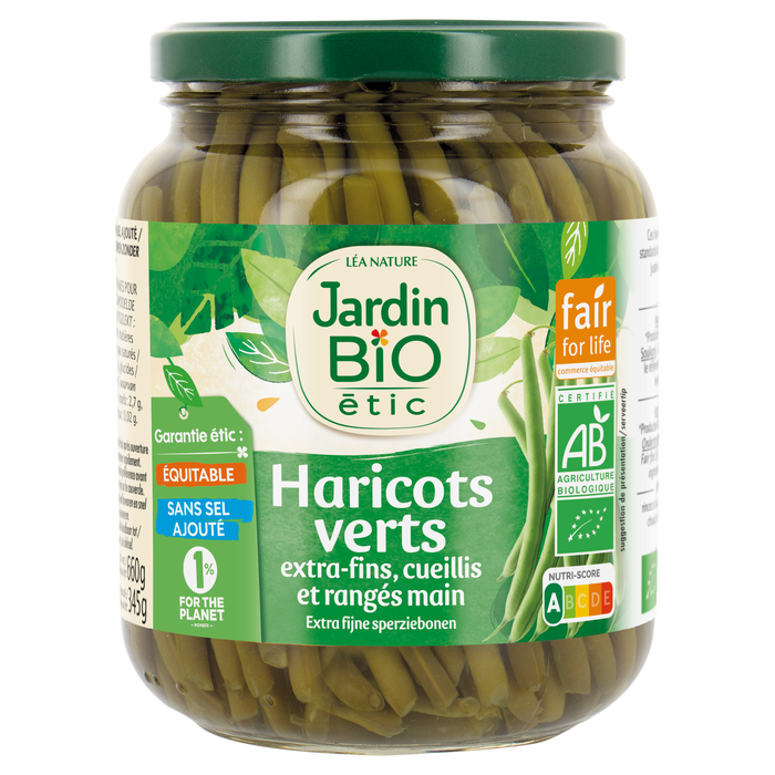 Boho Cosmetics Haricots Verts Extra-fins Bio Sans Epices Et Aromates Ajouté - Jardin Bio Étic