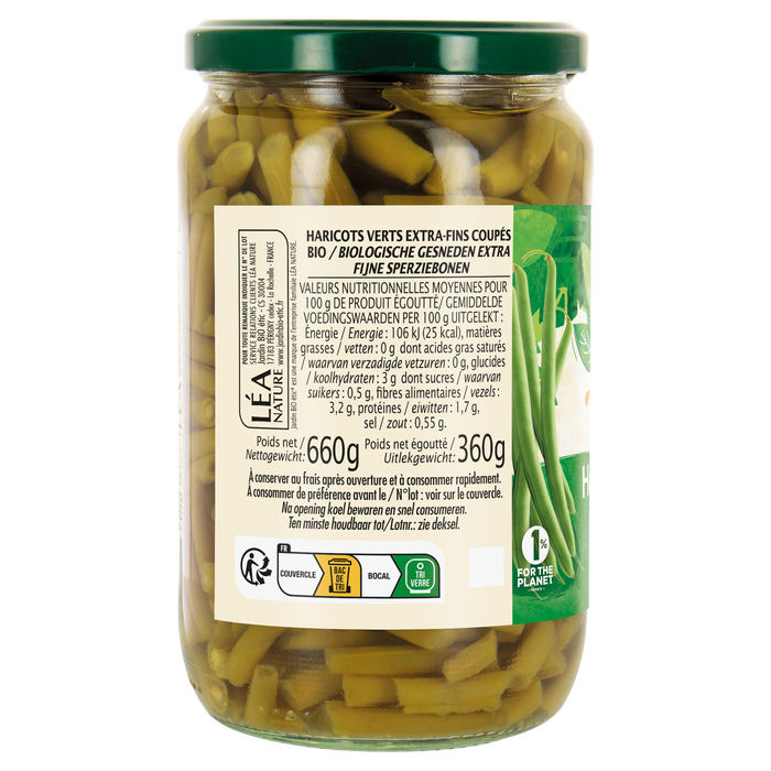 Boho Cosmetics Haricots Verts Extra-fins Coupés - Jardin Bio Étic