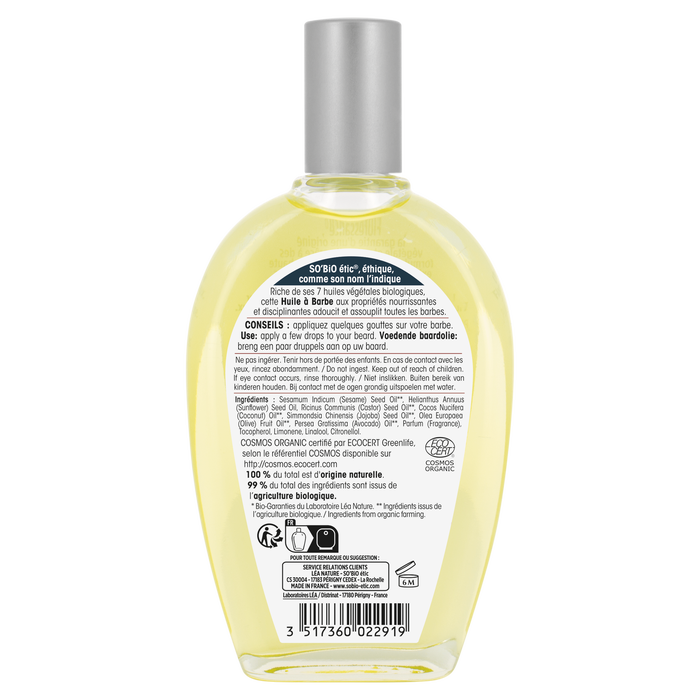 Boho Cosmetics Huile à Barbe Nourrissante 50 Ml - SO'BiO étic
