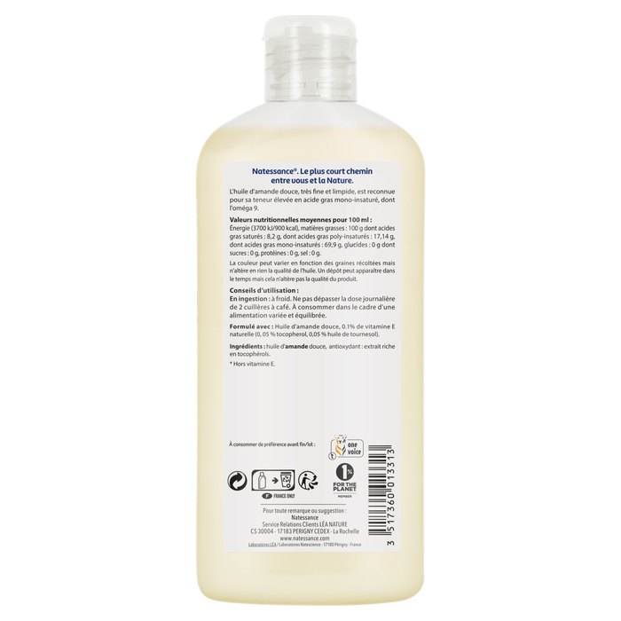 Boho Cosmetics Huile Amande Douce - 250ml - Natesssance