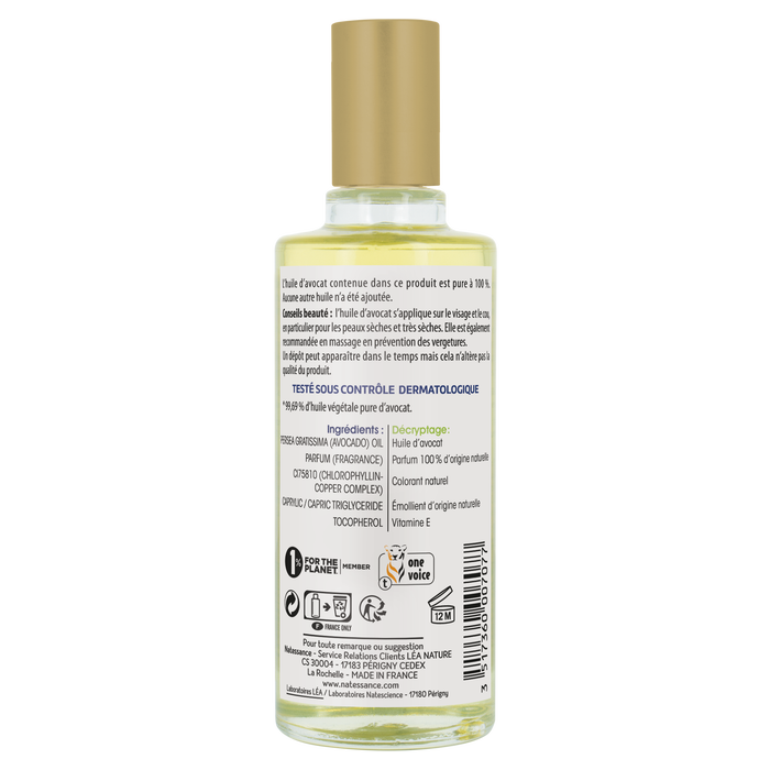 Boho Cosmetics Huile D'Avocat - Nourrit Et Assouplit - 50ml - Natessance