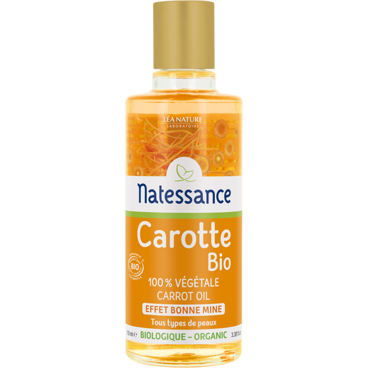 boho cosmetics Huile de Carotte Bio - Effet bonne mine - 100ml - Natessance