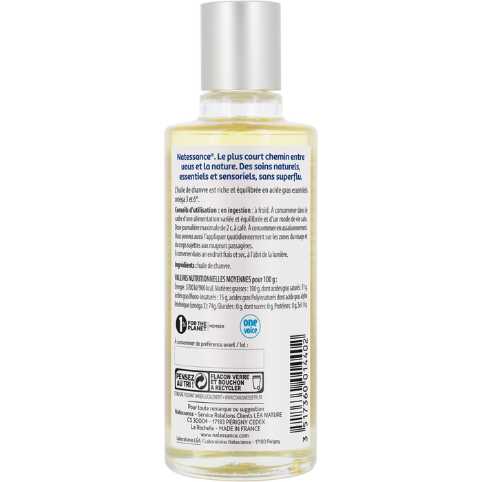 Boho Cosmetics Huile De Chanvre - Equilibrante - 100ml - Natessance