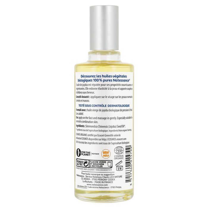 Boho Cosmetics Huile De Jojoba Bio 100% Pure - Embellit Et Protège - 50ml