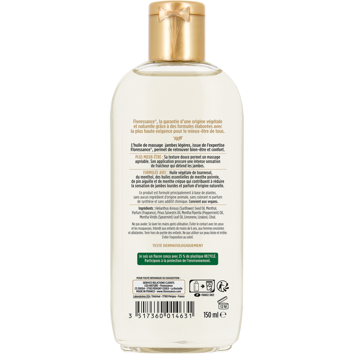 Boho Cosmetics Huile De Massage Jambes Légères - Floressance