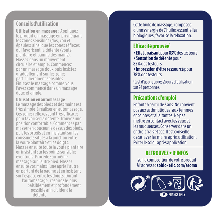 Boho Cosmetics Huile De Massage Relaxation - SO'BiO étic