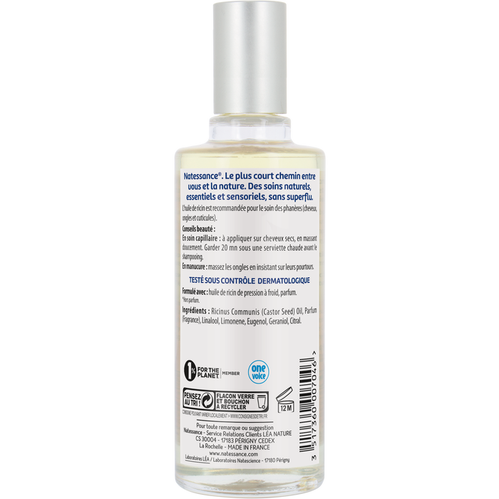 Boho Cosmetics Huile De Ricin - Fortifie Et Régénère - 50ml - Natessance