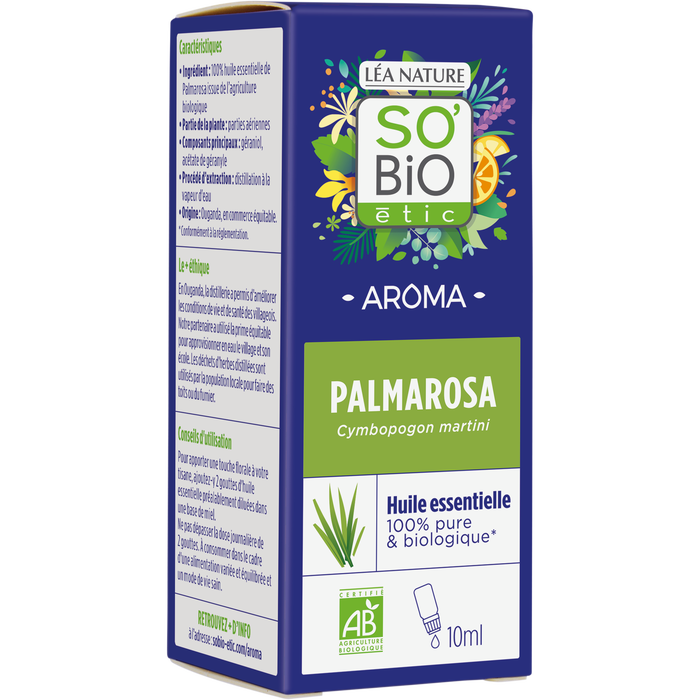 Boho Cosmetics Huile Essentielle De Palmarosa Bio - SO'BiO étic