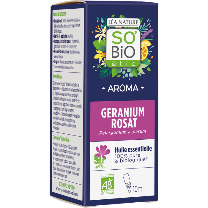 Boho Cosmetics Huile Essentielle Géranium Rosat Bio - SO'BiO étic