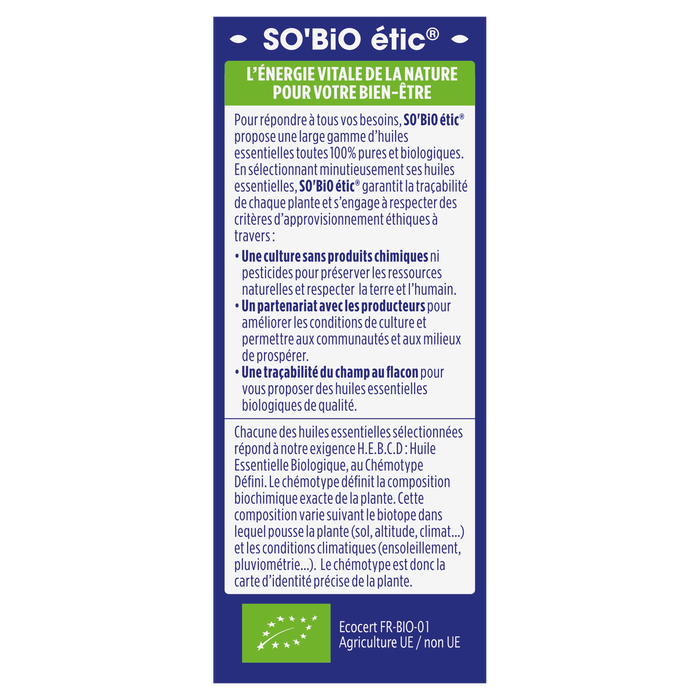 Boho Cosmetics Huile Essentielle Ravintsara Bio - SO'BiO étic