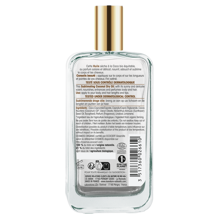 Boho Cosmetics Huile Sèche Sublimante Coco Bio - LEA NATURE SO BiO étic
