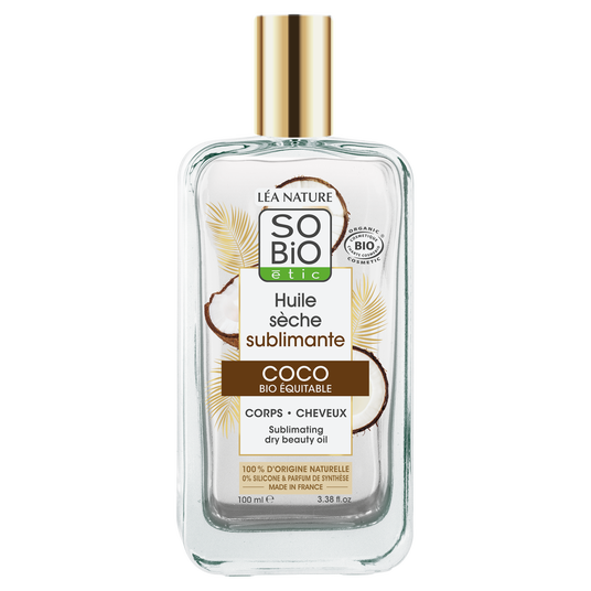 boho cosmetics Huile sèche sublimante Coco bio - LEA NATURE SO BiO étic