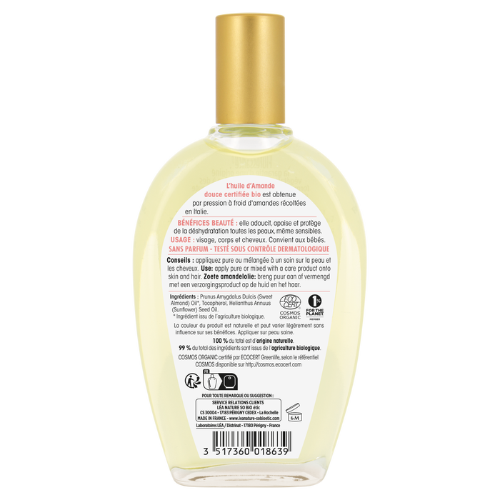 Boho Cosmetics Huile Végétale Amande Douce - SO'BiO étic