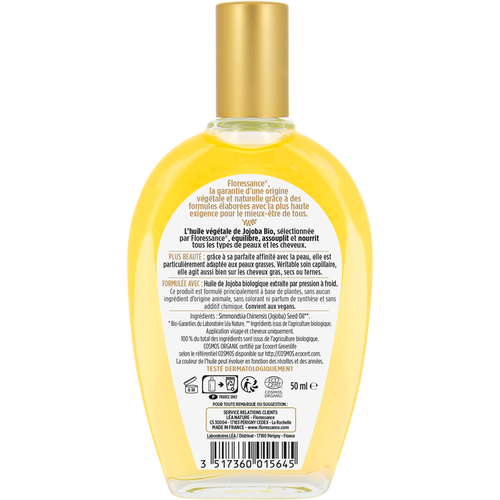 Boho Cosmetics Huile Végétale Jojoba Bio - Floressance