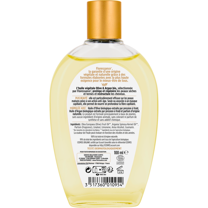 Boho Cosmetics Huiles Végétales Olive Et Argan Biologique - Floressance