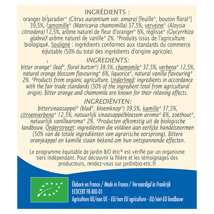 Boho Cosmetics Infusion Calme Et Sérénité - Jardin Bio Étic