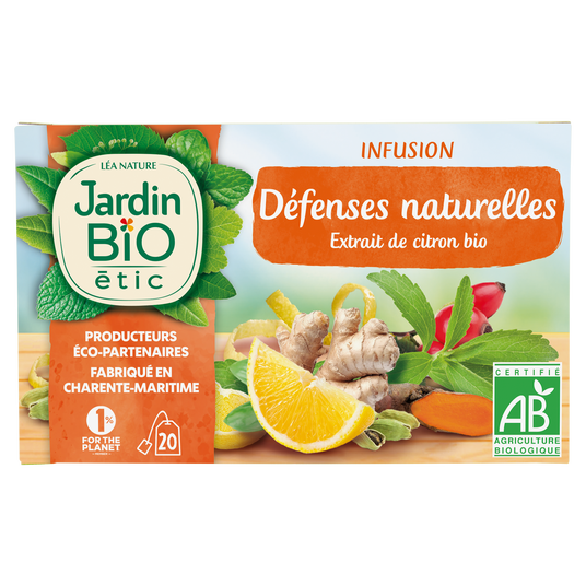 boho cosmetics Infusion Défenses naturelles 20 sachets - Jardin Bio Étic