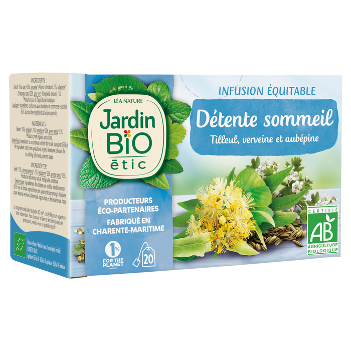 Boho Cosmetics Infusion Détente Sommeil Bio - Jardin Bio Étic