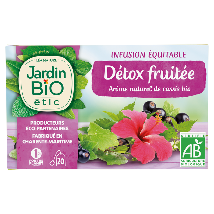 Boho Cosmetics Infusion Détox Fruitée Saveur Cassis - Jardin Bio Étic