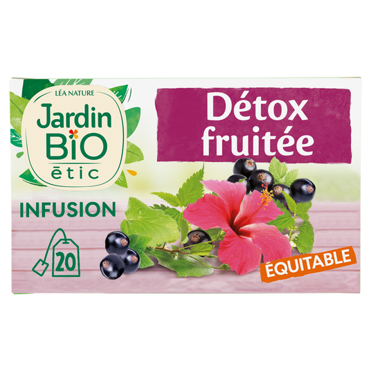 boho cosmetics Infusion Détox fruitée saveur cassis - Jardin Bio Étic