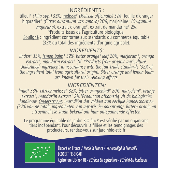 Boho Cosmetics Infusion Nuits Paisibles - Jardin Bio Étic