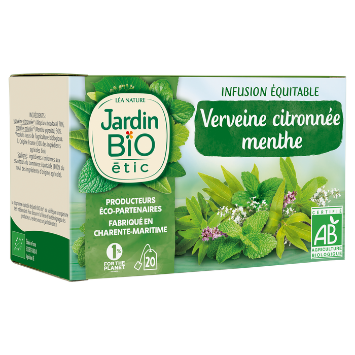 Boho Cosmetics Infusion Verveine Citronnée Et Menthe - Jardin Bio Étic