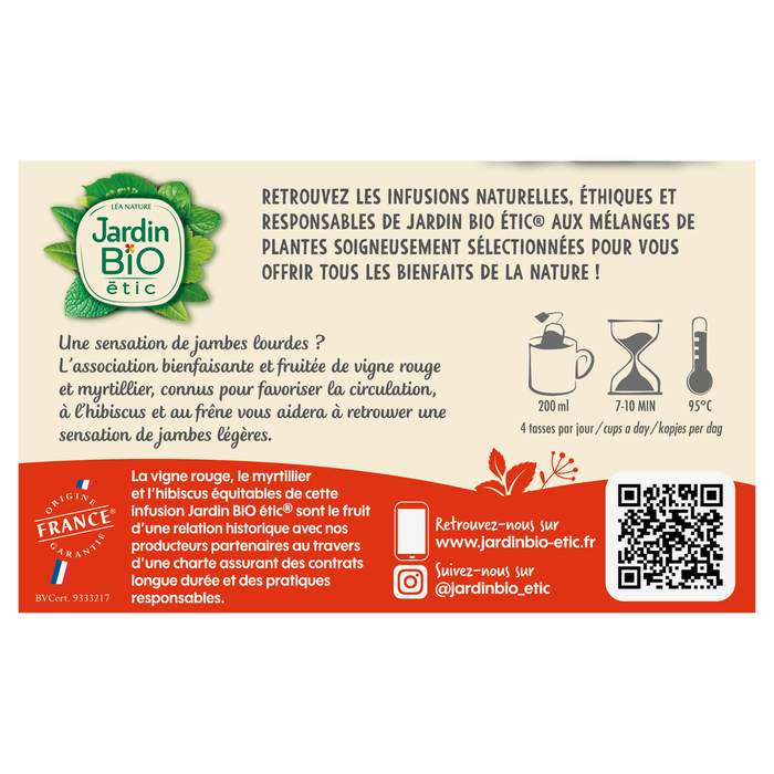 Boho Cosmetics Infusion Vigne Rouge Bio - Jardin Bio Étic