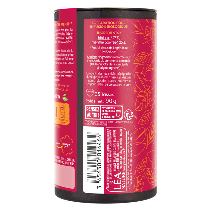 Boho Cosmetics Infusion Vrac Hibiscus Menthe Bio - Jardin Bio Étic