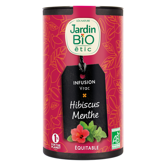 boho cosmetics Infusion Vrac Hibiscus Menthe bio - Jardin Bio Étic