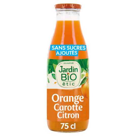 boho cosmetics Jus Orange Carotte Citron - bio - Jardin BiO étic