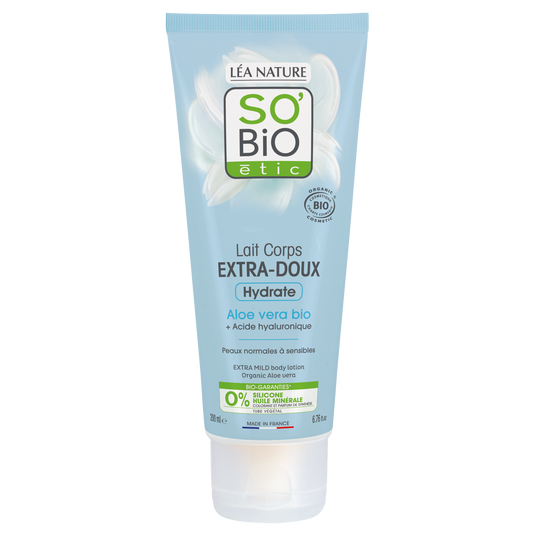 boho cosmetics Lait Corps Extra-Doux Aloe Vera Bio - LEA NATURE SO BiO étic