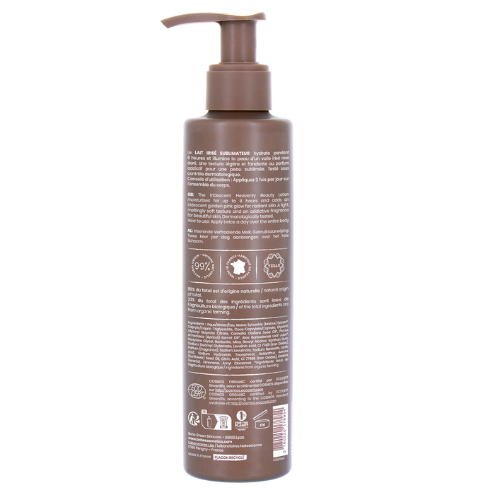 Boho Cosmetics Lait Irisé Sublimateur Bio Rose Gold Boho Green Skincare