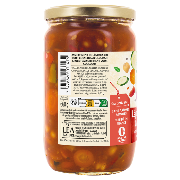 Boho Cosmetics Légumes Pour Couscous - Jardin Bio Étic
