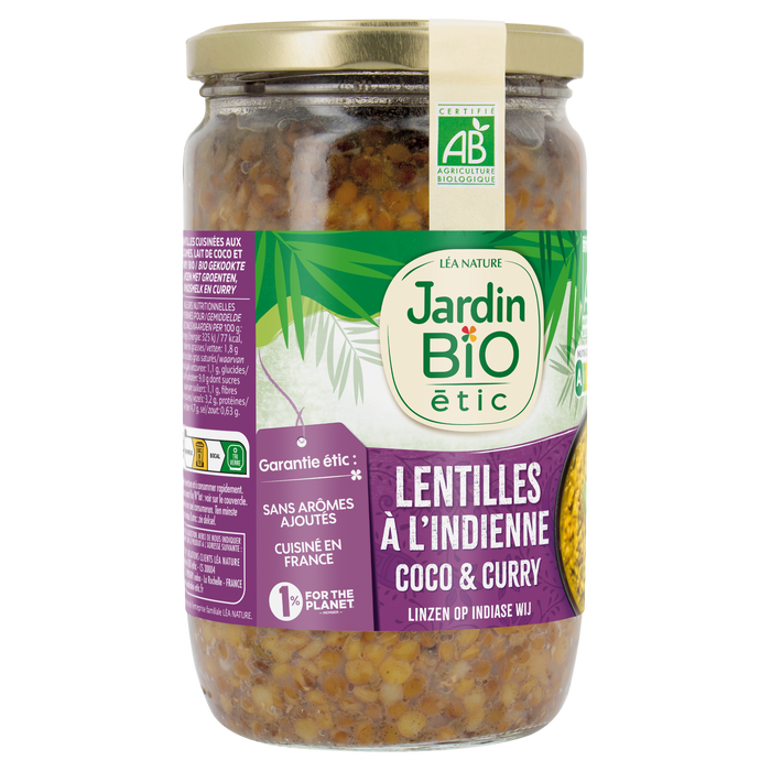 Boho Cosmetics Lentilles à L'indienne Coco & Curry - Jardin BiO étic